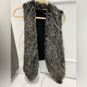 Rabbit fur vest